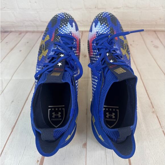 Under Armour Spotlight 4 MC USA Football Cleats Mens Size 12 (3027307-400) - Picture 7 of 10